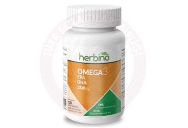 HERBINA OMEGA 3 ICEREN TAKVIYE EDICI GIDA 1330 mg 120 kapsül İlaç Görseli