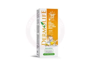 DERMOLIFE KIDS SPF50 LEKE KARSITI KORUYUCU YUZ VE VUCUT KREMI 100 ml İlaç Görseli