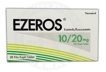 EZEROS 10/20 MG 28 FILM KAPLI TABLET İlaç Görseli
