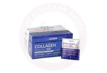 NUTRAFARM COLLAGEN PEPTIDES 360 TAKVIYE EDICI GIDA SASE 30 saşe İlaç Görseli