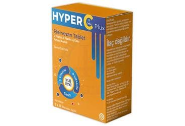 HYPER C PLUS TAKVIYE EDICI GIDA 20 tablet İlaç Görseli