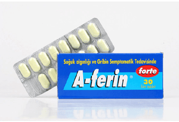 A-FERIN FORTE 650 MG/4 MG FILM KAPLI TABLET (30 TABLET) İlaç Görseli