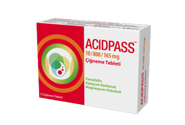 ACIDPASS 10 MG/800 MG/165 MG 12 CIGNEME TABLETI İlaç Görseli
