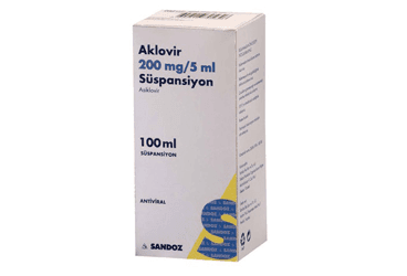 AKLOVIR 200 MG 100 ML SUSPANSIYON İlaç Görseli