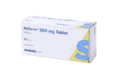 AKLOVIR 200 MG 25 TABLET İlaç Görseli