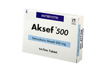 AKSEF 500 MG 14 FILM TABLET İlaç Görseli
