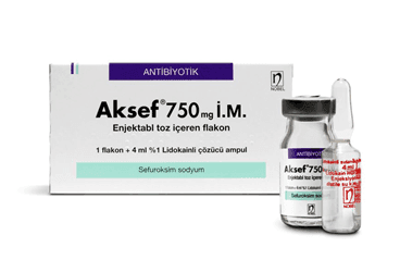 AKSEF 750 MG IM ENJEKSIYONLUK TOZ 1 FLAKON İlaç Görseli
