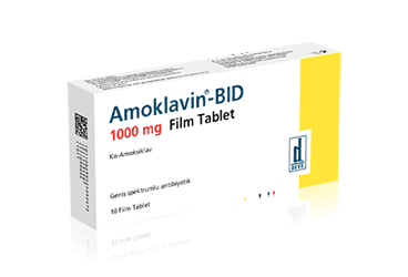 AMOKLAVIN BID 1000 MG 14 FILM TABLET İlaç Görseli