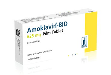 AMOKLAVIN BID 625 MG 10 TABLET İlaç Görseli