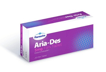 ARIA-DES 5 MG FILM KAPLI TABLET (20 FILM KAPLI TABLET) İlaç Görseli