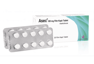 ASEC 100 MG 20 FILM TABLET İlaç Görseli