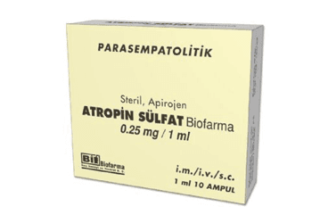 ATROPIN SULFAT BIOFARMA 0,25 MG/1 ML 10 AMPUL İlaç Görseli
