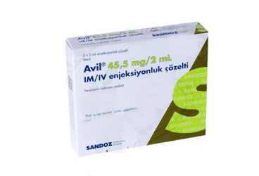 AVIL 45,5 MG/2 ML IM/IV ENJEKSIYONLUK COZELTI İlaç Görseli