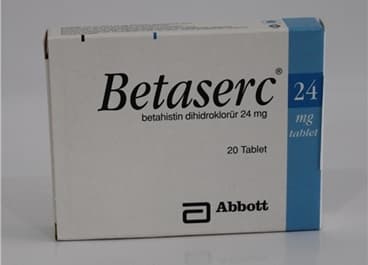 BETASERC 24 MG 20 TABLET İlaç Görseli