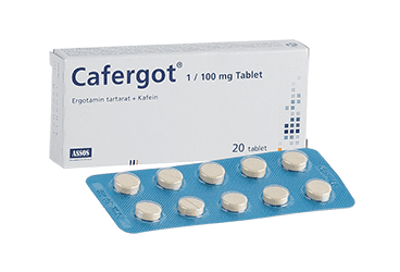 CAFERGOT 1 MG/100 MG TABLET(30 TABLET) İlaç Görseli