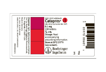 CATAPRESS 0.1 MG 100 TABLET İlaç Görseli