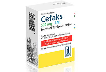 CEFAKS 500 MG IM ENJEKSIYONLUK TOZ ICEREN 1 FLAKON İlaç Görseli