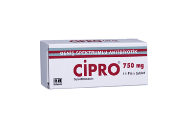 CIPRO 750 MG 14 FILM KAPLI TABLET İlaç Görseli