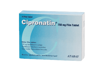 CIPRONATIN 750 MG 14 TABLET İlaç Görseli