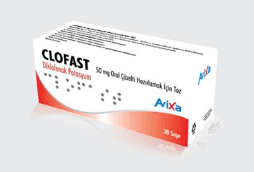 CLOFAST 50 MG ORAL COZELTI HAZIRLAMAK ICIN TOZ (30 SASE) İlaç Görseli