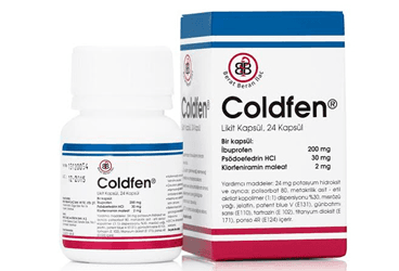 COLDFEN ZERO 200 MG / 2 MG FILM KAPLI TABLET (24 TABLET) İlaç Görseli