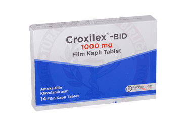 CROXILEX-BID 875 MG / 125 MG FILM KAPLI TABLET (10 ADET) İlaç Görseli