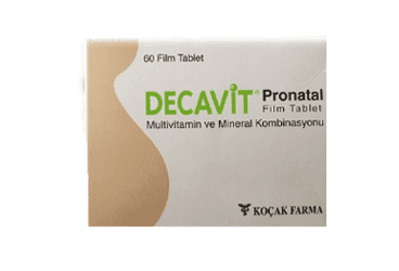 DECAVIT PRONATAL FILM KAPLI TABLET (60 TABLET) İlaç Görseli