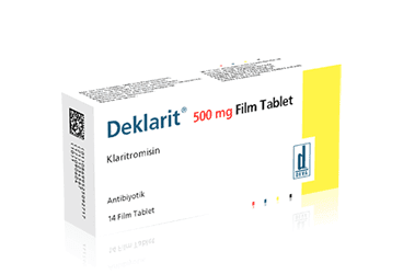 DEKLARIT 500 MG 14  FILM TABLET İlaç Görseli