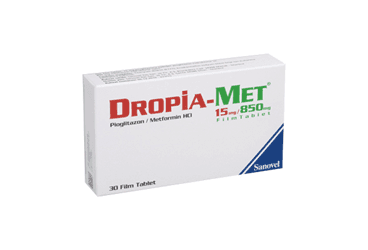 DROPIA-MET 15/850 MG 90 FILM KAPLI TABLET İlaç Görseli
