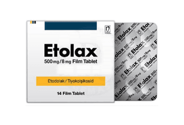 ETOLAX 500 MG/8 MG FILM KAPLI TABLET (14 FILM TABLET) İlaç Görseli