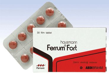 FERRUM HAUSMAN FORT 100 MG / 0.35 MG 30 FILM TABLET İlaç Görseli