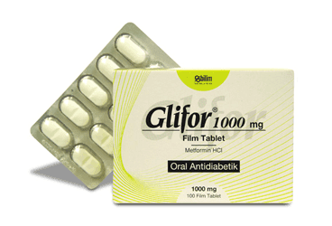 GLIFOR 1000 MG 100 FILM TABLET İlaç Görseli