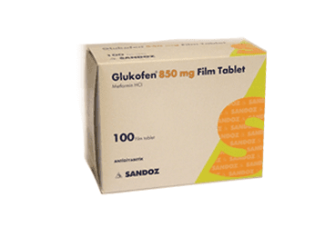 GLUKOFEN RET.850 MG 100 TABLET İlaç Görseli