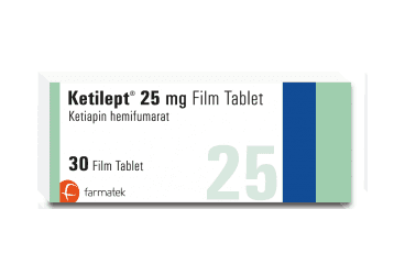 KETILEPT 25 MG FILM KAPLI TABLET (30 TABLET) İlaç Görseli