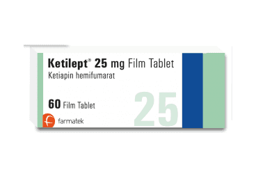 KETILEPT 25 MG FILM KAPLI TABLET (60 TABLET) İlaç Görseli