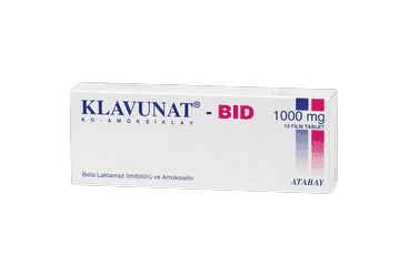 KLAVUNAT BID 1GR 10 TABLET İlaç Görseli