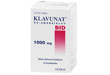KLAVUNAT BID 1GR 14 TABLET İlaç Görseli