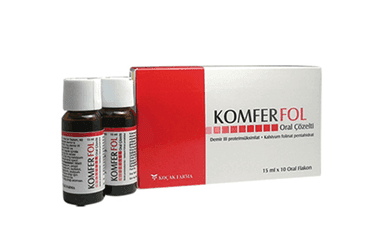KOMFER FOL 40 MG/185 MCG ORAL COZELTI (10 FLAKON) İlaç Görseli