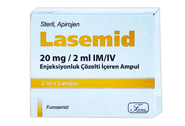LASEMID  20 MG/2 ML IM/IV ENJ.COZELTI ICEREN 5 AMPUL İlaç Görseli