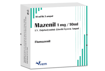 MAZENIL 1 MG/10 ML IV ENJ. ICIN COZ. ICEREN 5 AMPUL İlaç Görseli