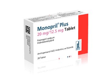 MONOPRIL PLUS  20 MG/12,5 MG 28 TABLET İlaç Görseli