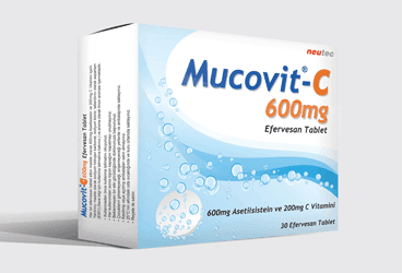 MUCOVIT-C 600/200 MG EFERVESAN TABLET (30 EFERVESAN TABLET) İlaç Görseli