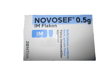 NOVOSEF 500 MG IM 1 FLAKON İlaç Görseli