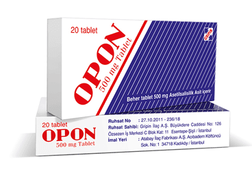 OPON 500 MG 20 TABLET İlaç Görseli