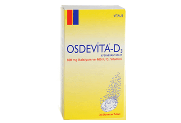 OSDEVITA D3 600 MG / 400 IU EFERVESAN TABLET (30 EFERVESAN TABLET) İlaç Görseli