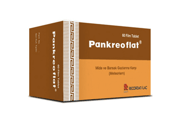 PANKREOFLAT 170 MG/310 MG FILM TABLET (60 TABLET) İlaç Görseli