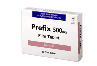 PREFIX 500 MG 20 FILM TABLET İlaç Görseli