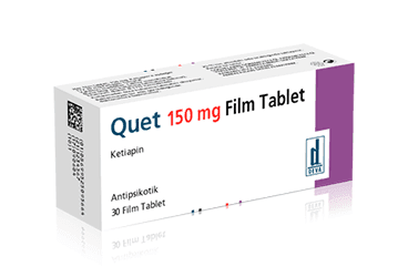QUET 150 MG 30 FILM TABLET İlaç Görseli