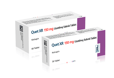 QUET XR 150 MG UZATILMIS SALIMLI 30 TABLET İlaç Görseli