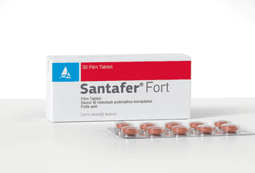 SANTAFER FORT 100 MG / 0.35 MG FILM KAPLI TABLET (30 FILM KAPLI  TABLET) İlaç Görseli